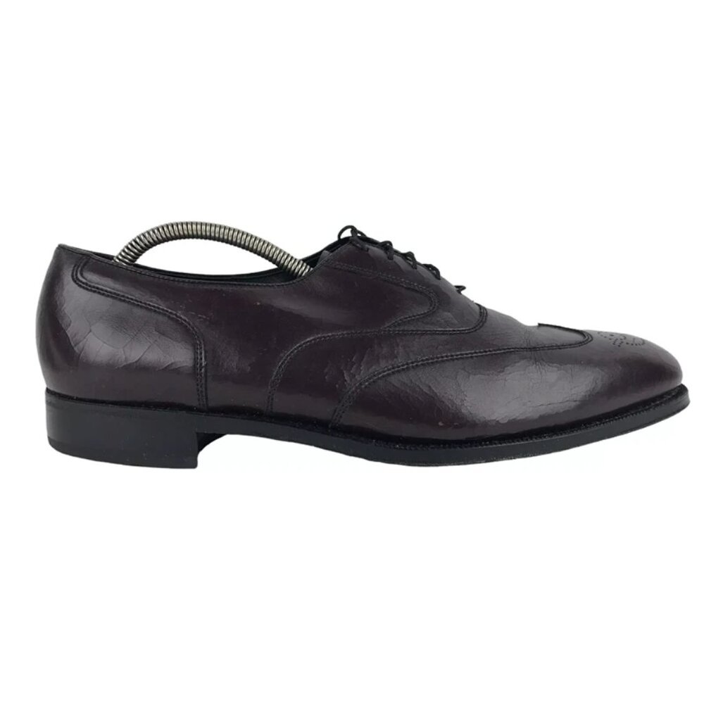Florsheim Mens 30374 Brown Leather Lace Up Wingtip Oxford Shoes Size US 13 D‎